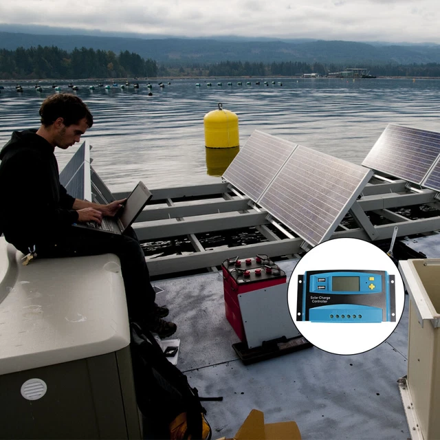 Controlador de carga solar controlador automático de panel solar LED