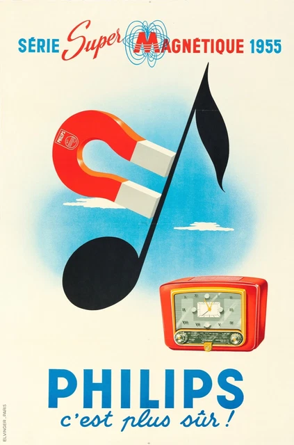 PLAQUE MÉTAL 30X20CM, repro ancienne affiche publicitaire ville de