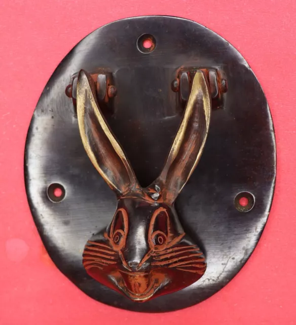 Rabbit Shape Victorian Style Doorbell Handmade Brass Door Knocker Home Decor