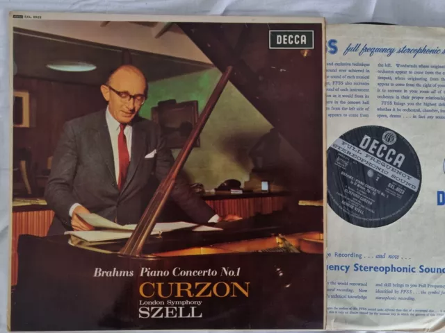 Decca Sxl 6023 Szell - Curzon - Brahms - Piano Concerto No 1