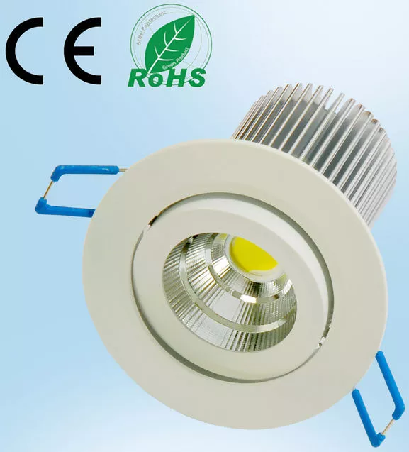 LED Cob Downlight 230V 7W Vaso de Leche 3000K Focos Techo Empotrado Bombilla Luz