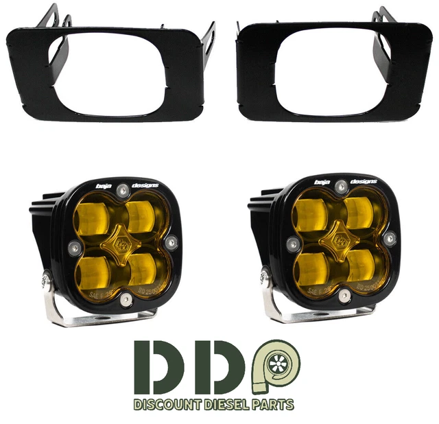 Baja Designs Squadron Amber SAE Fog Light Kit For 15-19 F-150 17-19 F-250/F-350