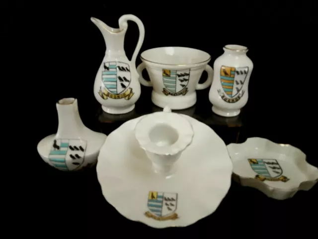 Goss/Crested China items x6 with BOGNOR crests.