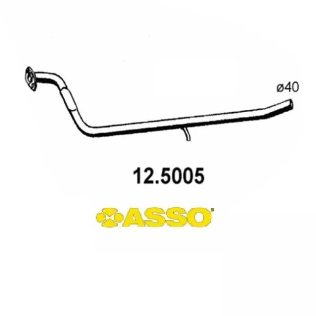 TUBO GAS DI SCARICO CENTRALE FIAT PANDA 1.0 4x4 ASSO PER 7550386