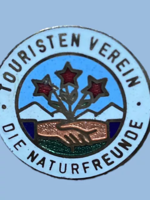 Hungarian Friends of Nature Association Enamel Metal Badge / Pin, Hungary, 1950s