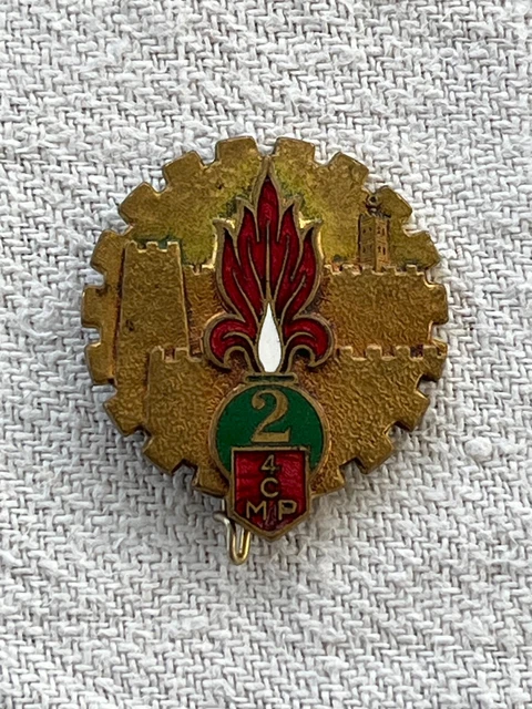 INSIGNE LEGION ETRANGERE Original 4° Rei / 3° Compagnie Portée Sahara