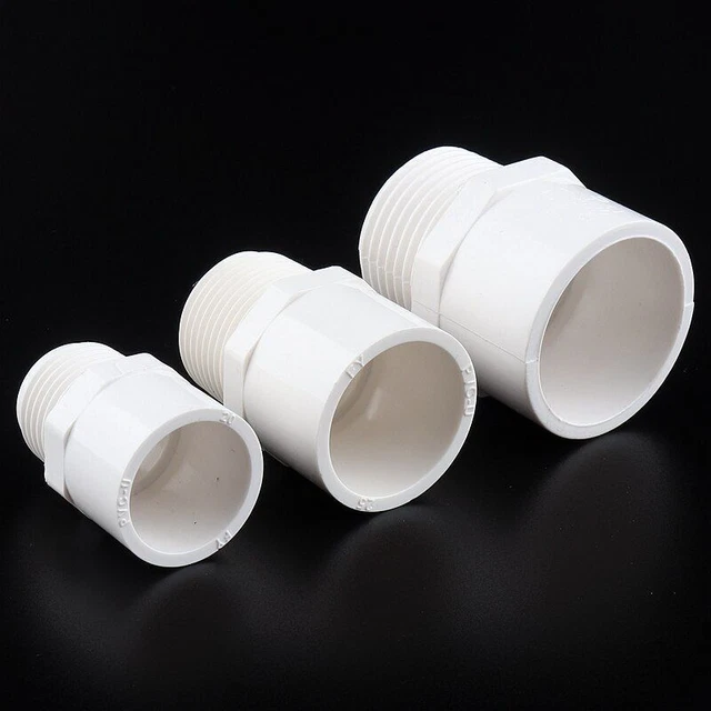 1/2"To 2" Male Thread PVC Pipe Quick Equal Straight Connectors Garden Irrigatio 4