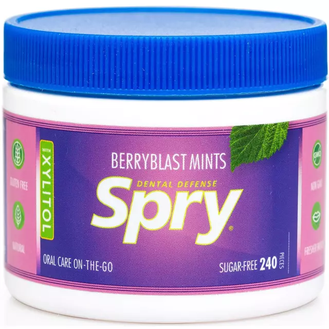 Spry Xylitol Mints, Natural Berry Blast, 240ct