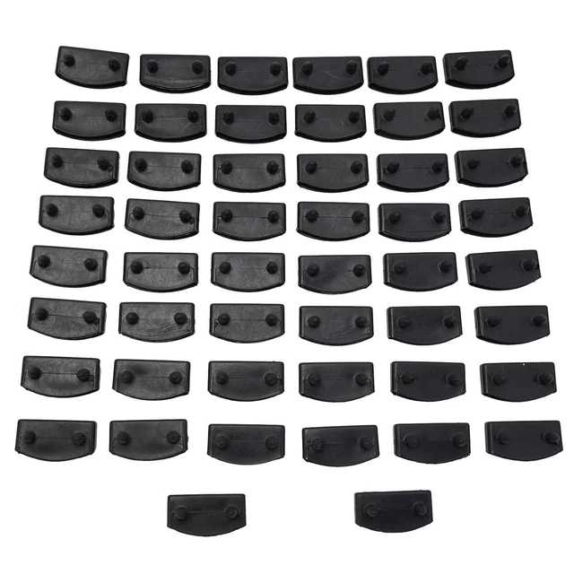 Hochwertige Ersatz Schwarz Kunststoff Bettlatte Mittel- oder Endhalter 55 mm