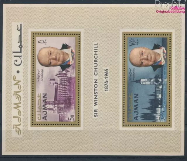 Ajman Bloque 7a (completa edición) nuevo con goma original 1966 Winst (10128226