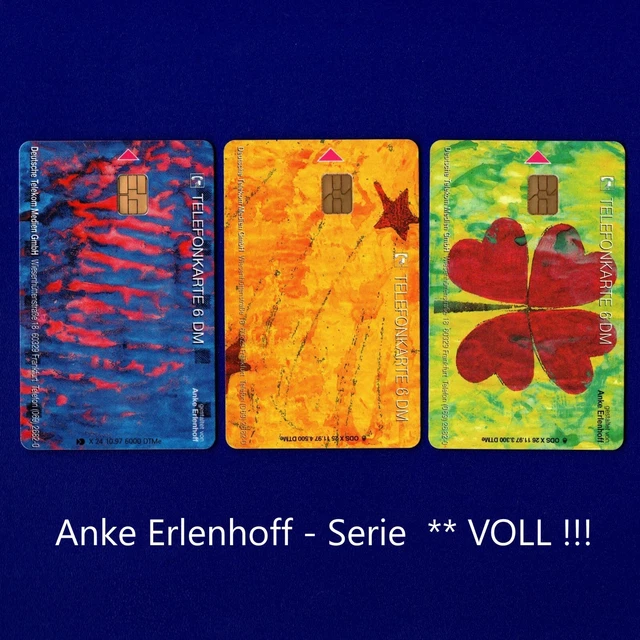 X 24 + 25 + 26 1997 ** COMPLETO!!!! SCHEDE TELEFONICHE ANKE ERLENHOFF DETeMedien