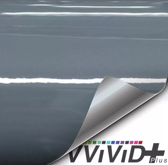 VVivid 2020 VVivid+ Gloss Slate Gray (Grigio Telesto) Vinyl Car Wrap Film | V196