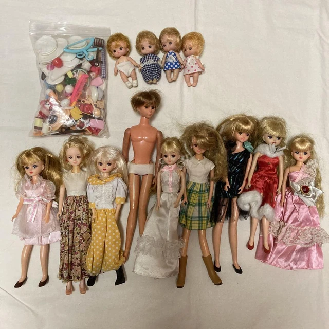 RIKACHAN DOLL FIGURE Clothes Accessories Set Lot of 13 Bulk Barbie