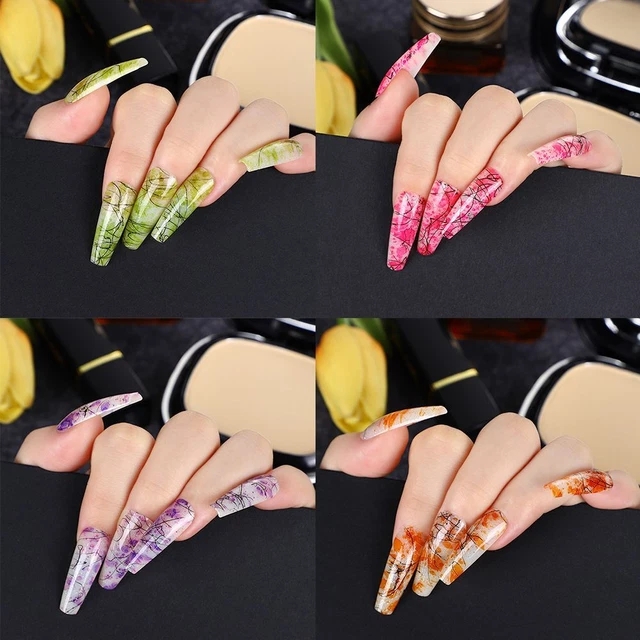 Longue pointe de faux ongles de ballet Portable Pointe des ongles Faux ongles