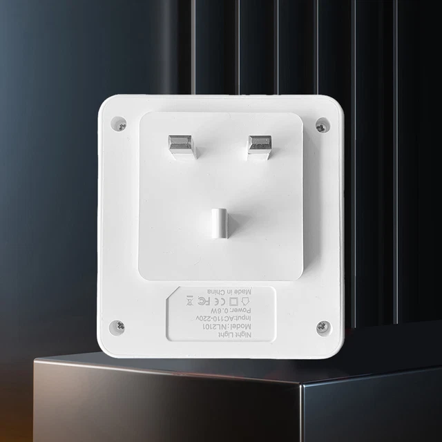 WARM WHITE LIGHTS Wall Plugin Night Lights for Bedroom Bathroom