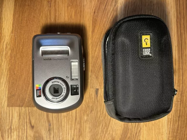 Cámara digital compacta Kodak EasyShare C310 4,0 MP plateada - estuche probado incluido
