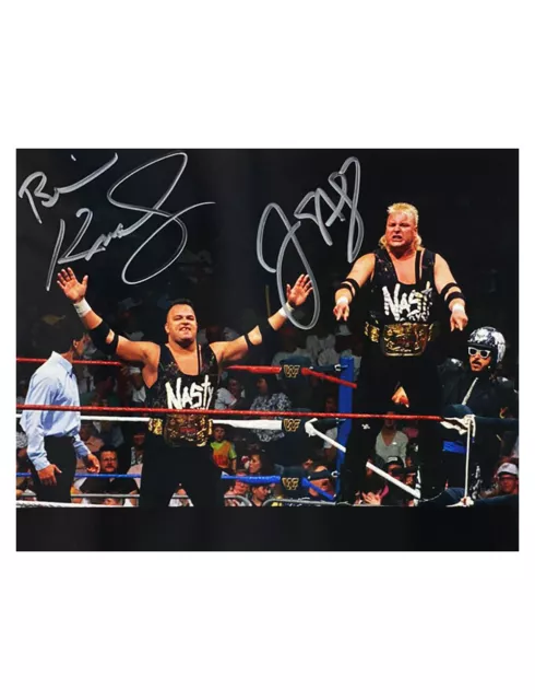 10x8" Wrestling Print Signed by The Nasty Boys With Monopoly Events COA