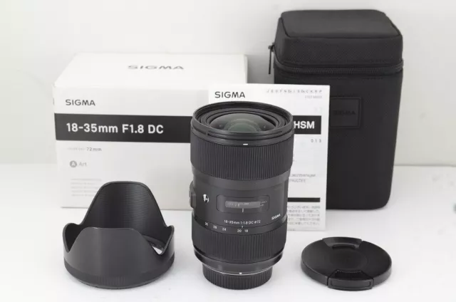 SIGMA Art 18-35mm F1.8 DC HSM Lens for Nikon F Mount w/ Box #240405j