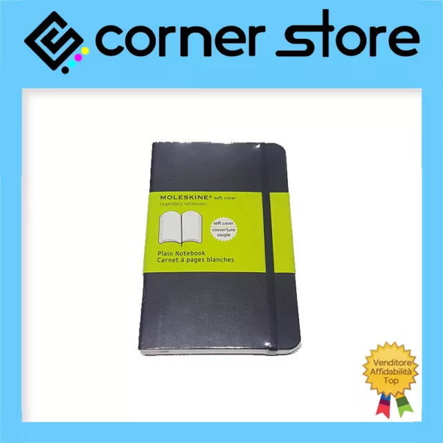 MOLESKINE - PLAIN Notebook - Taccuino pagina bianca - Soft cover -  9x14cm-Pocket EUR 13,30 - PicClick IT