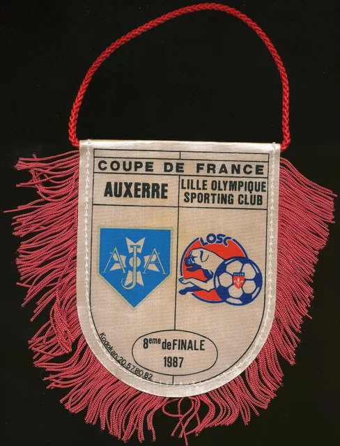 Rare petit Fanion 1989 )) ASSE ST ETIENNE * SUPER TROPHEE 10 TITRES