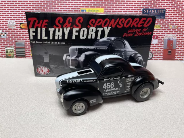 1/18 Acme 1940 Gasser Filthy Forty Black Store Display Unit Sn# 1076