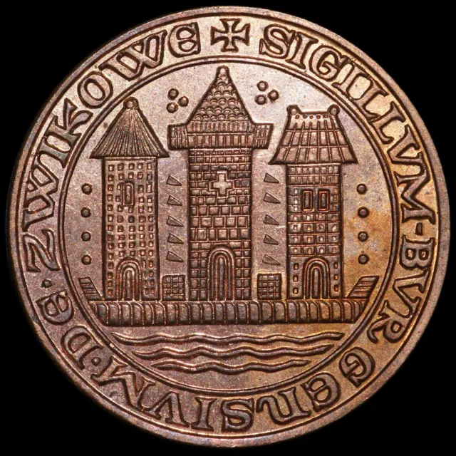 ZWICKAU / SACHSEN: Medaille 1968. 850 JAHRE ZWICKAU - STADTSIEGEL.