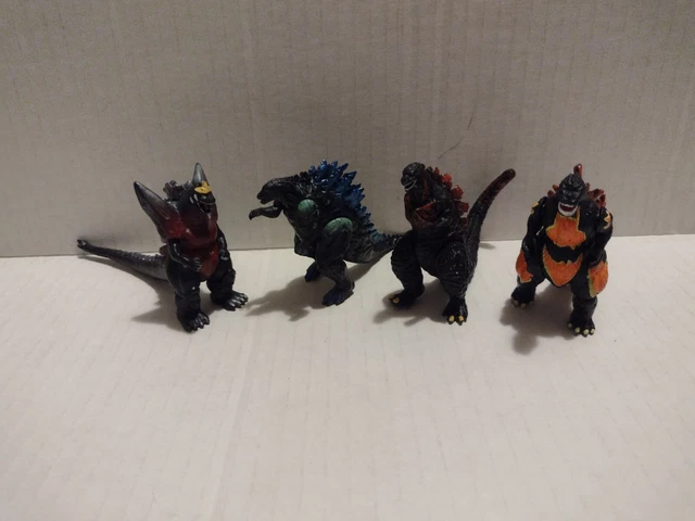 BANDAI HG GODZILLA Mini Figures Gashapon burning Godzilla Pack of Destruction