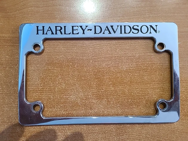 Harley Davidson Chrome License Plate Cover Bracket