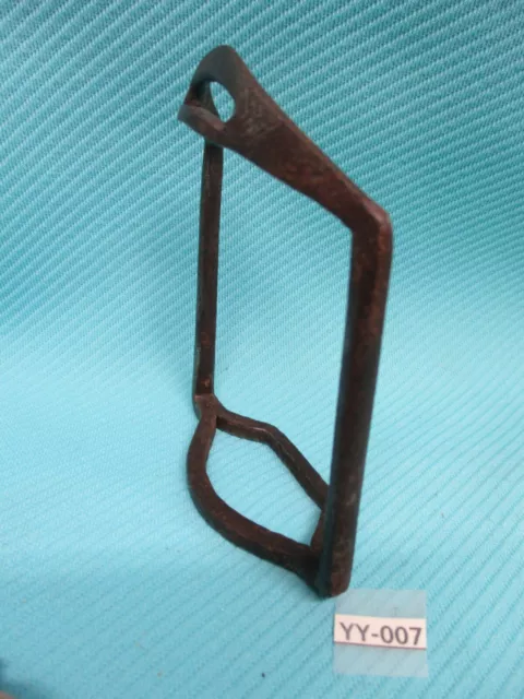 Late 1700's Solid Iron Hand Forged Very Unusual Side Saddle Riding Stirrup