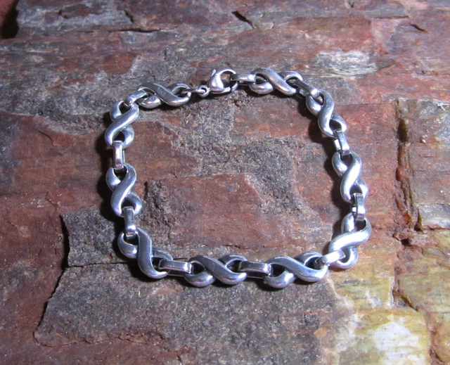 JAMES AVERY Rare 925 Sterling Silver Infinity Small Link Bracelet 7