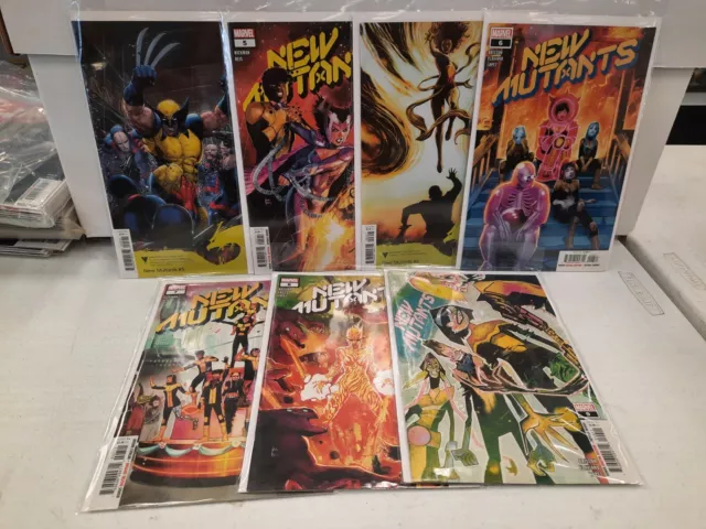 New Mutants Lot of 7 Marvel Comics 5-9 with Variants X-Men Wolverine