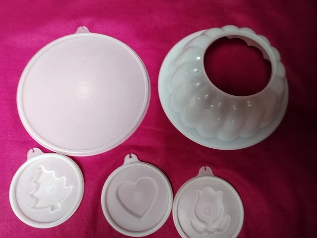 Moule à Charlotte Couronne Tupperware 16 Cm – Avec Couvercle Et Fond, Orange