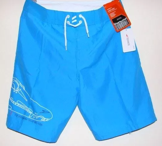 Speedo Hommes Shorts de Piscine Natation Maillot Bain Pablo Bleu SPORTS 81.3cm