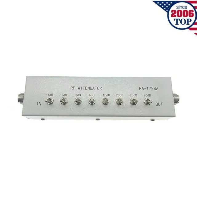 NEW 0 - 82DB VARIABLE/ STEP ATTENUATOR 50 OHM for Ham Radio Transmitter etc-USA