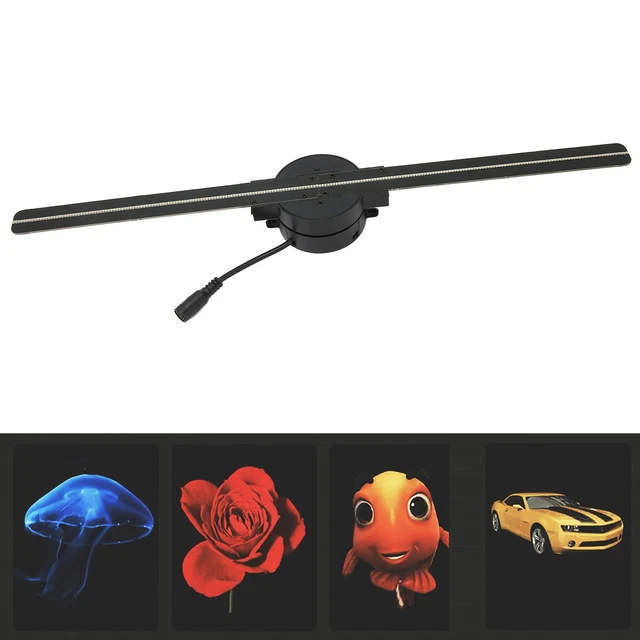Proiettore Ologramma 3D A Ventola 42 Cm – Risoluzione 800x480P, Telecomando, WiFi, Per Feste Ed Eventi