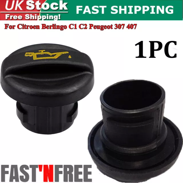 Engine Oil Filler Cap For Citroen C1 C2 C3 C4 C5 Picasso Berlingo Diesel 1180F9