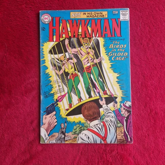 Hawkman No. 3 Sept. 1964 DC Comics Silver Age