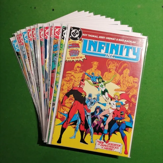 DC COMICS Infinity Inc. #1-13 Single Issue Comic Book Ordway Run Bundle Joblot