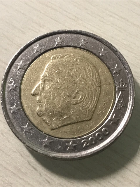 moneta 2 euro 2000 belgio re alberto