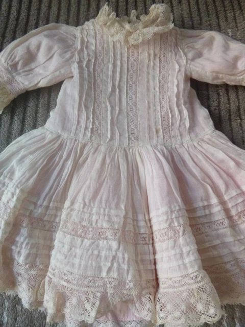 poupée ancienne robe ancienne pour poupée ancienne, jumeau ou autres 2