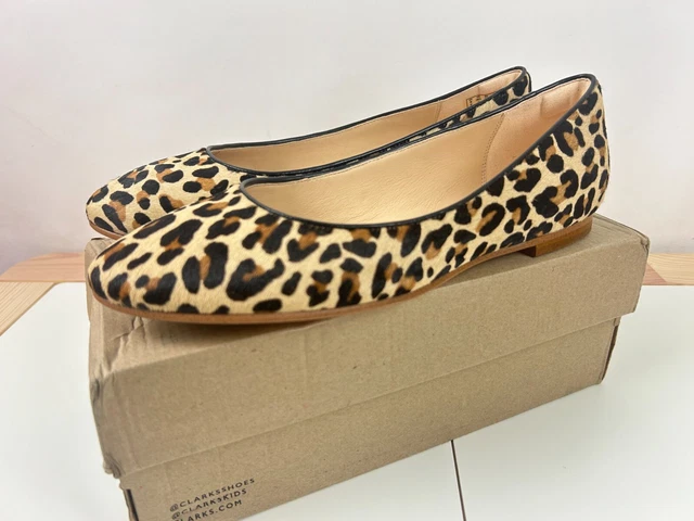 CLARKS WOMEN GRACE Piper Animal Print Leather Ballerina Shoes uk 7 See Descrip 15.00 PicClick UK