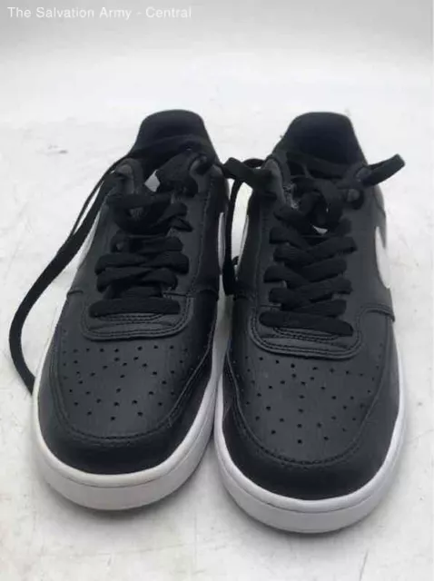 Nike Womens Court Vision Low CD5434-001 Black White Sneaker Shoes Size 8