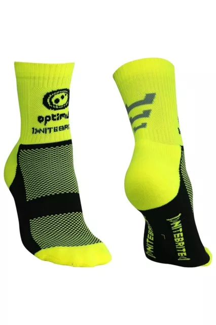 Optimale Nitebrite Fahrradsocken Flurogelb Kinder Erwachsenengrößen