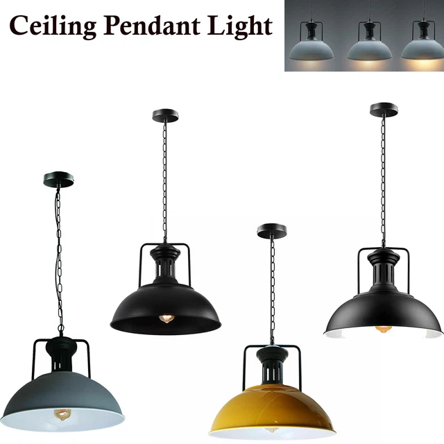 Picture of VINTAGE INDUSTRIAL CEILING Pendant Light Retro Loft Style Metal Shade ...