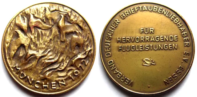 Medaille Munchen 1972, Verband Deutscher Brieftaubenliebhaber E.V. Essen