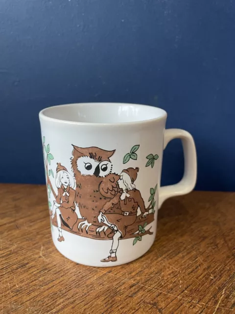 Ceramic Kiln Craft Brownie Guide Law Mug Cup Vintage