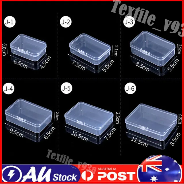 SQUARE JEWELRY BEADS Container Plastic Packing Boxes Power Tools