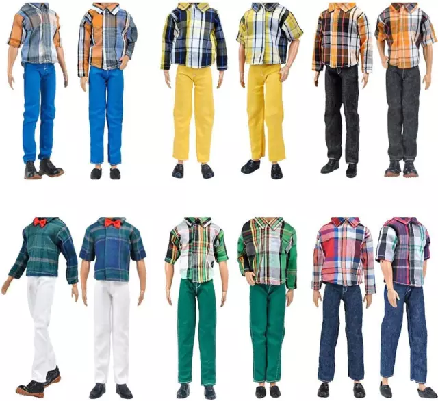 E-TING 20-Items Doll Clothes Random Style Fantastic Pack for 12 Inches Boy Dolls 3