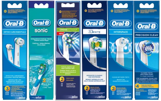 Braun Oral-B Electric Toothbrush Replacement Brush Heads