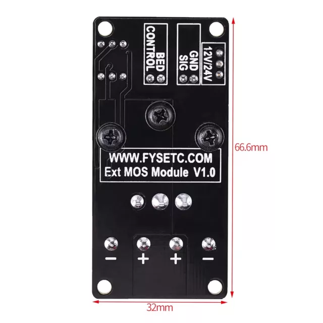 3D Printer Heating Controller, 3D Printer External Mosfet, 24V Mosfet Heatbed, 2